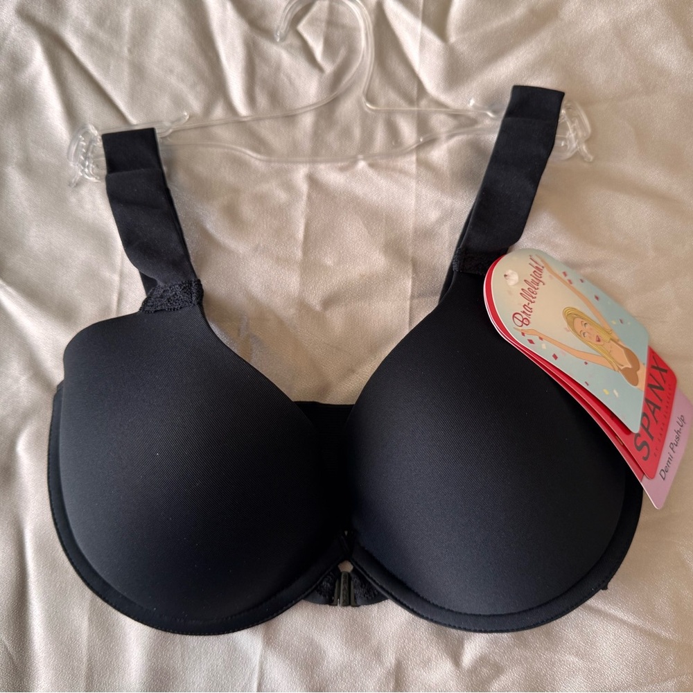NWT SPANX Bra-llelujah! Black size 34C Demi lift Women's Bra
